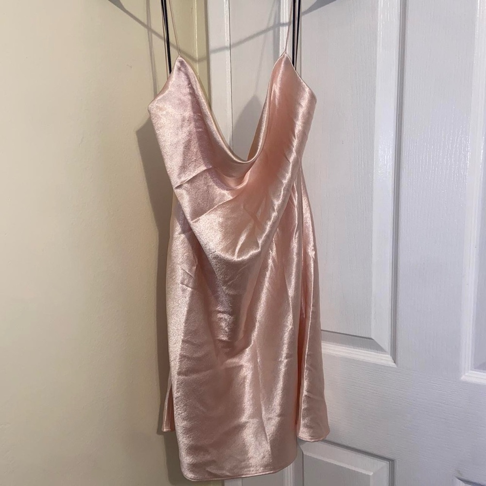 Silky Pink Dress - Picture 1 of 7